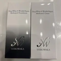 シロワカ　薬用リンクルケア美白ファンデーション&クリーム