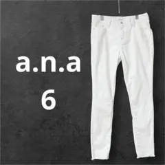 a.n.a ミッドライズスキニーパンツ 6 ホワイト