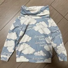 DEAR SOPHIE ハイネック　雲デザイン トレーナー