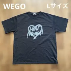 WEGO NEW AMSTERDAM ハートロゴ Tシャツ ブラック