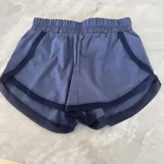 ネイビー ゴムウエスト ショートパンツ