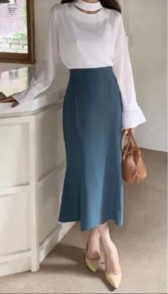 【新品】マーメイドロングスカート（DHOLIC）春物フレア　ザラGUロペ好きにも