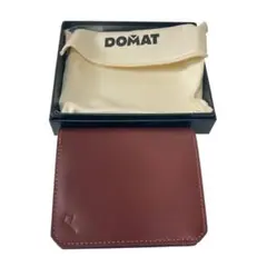 【新品】DOMAT 二つ折り財布 コンパクトウォレット 札入れ ブラウンのサムネイル