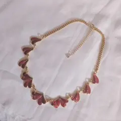 vintage/花びらネックレス