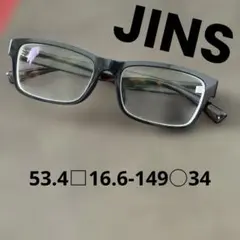JINS 黒縁　メガネフレーム　クロブチ　サングラス　伊達メガネ　ジンズ