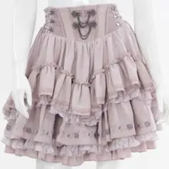 ozz angelo 薔薇柄フリルボリュームスカート