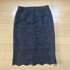 GU 黒 レース タイトスカート