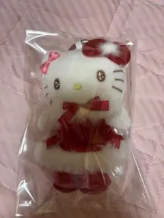 キティちゃんクリスマスぬいぐるみキーホルダー