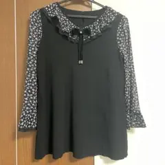 新品タグ付き スーパービューティー リボン付きフラワー総レース刺繍