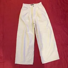 ジャーナルスタンダード　ワイドコールパンツ　36 白