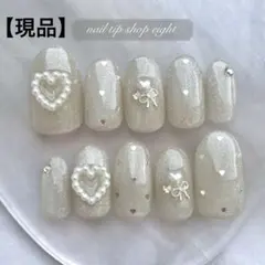 現品】ネイルチップ♡グリーン 緑 量産型地雷韓国ワンホンイニシャル