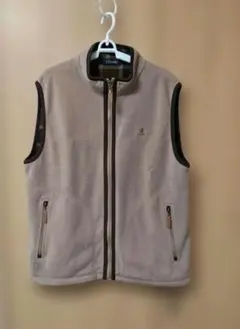 U.Prenoma ベージュ フリース ジップアップ ベスト