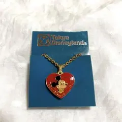 ディズニーヴィンテージ ☆当時物☆ミッキーマウス ハート ネックレス 