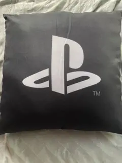 PlayStation スクエアクッション BLACK ビッグロゴのサムネイル