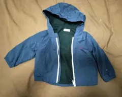 Polo Baby ネイビー ジャンパー 90　フード付き　ファスナー　ポケット