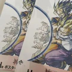 一番くじドラゴンボール40thH賞 クリアポスター【親子かめはめ波