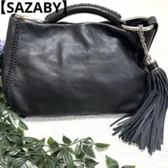 【SAZABY】サザビー本革タッセル付きショルダーバックのサムネイル