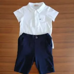 ミキハウス ポロシャツとショートパンツセット 90cm