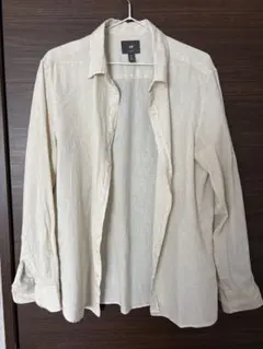 H&M スリムフィット ベージュシャツ EU 40