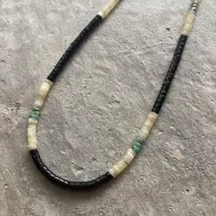 351 ブラックオニキス、ターコイズのオリジナルネックレス　サントドミンゴ