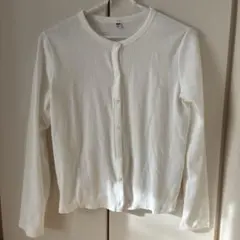 UNIQLO ポインテールカーディガン ホワイト XL