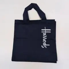 三越・ノベルティ　Harrods ハロッズ エコバッグ ネイビー ミニトートのサムネイル