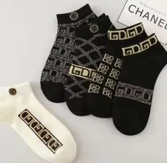 セール‼️新品❣️靴下5足セット スニーカーソックス くるぶし丈 23～25cm