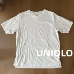 UNIQLO TheoryリラックスフィットVネックTシャツ 白 半袖 L