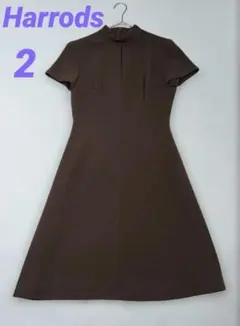 Harrods ドレス ワンピース レースとシアー素材を切り替えた大人ドレスワンピースcy88620