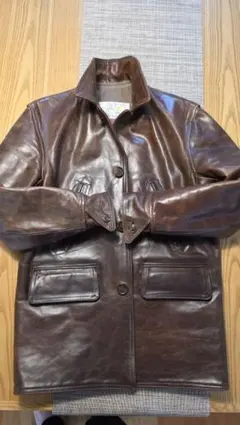 R*i様 AERO LEATHER　ホースハイド レザー ジャケット　サイズ36のサムネイル