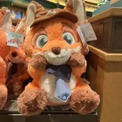 上海ディズニー 小さい旅人　ズートピア ニックぬいぐるみ 上海ディズニーランド 小さい旅人 ズートピア ニック ぬいぐるみ