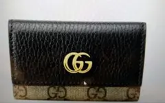 新品未開封GUCCI GGパターン レザーキーケース