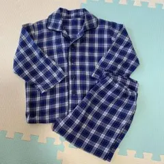 綿100%パジャマ チェック柄110cm