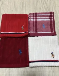 ラルフローレン　タオルハンカチ4枚セット