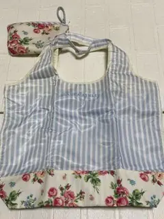 ローラアシュレイ エコバッグ　花柄　収納ポーチ付き　＊新品＊