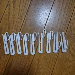 ホワイト カーテンクリップ 9個セット