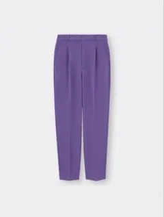 GU ストレッチテーパードパンツ　XL 紫