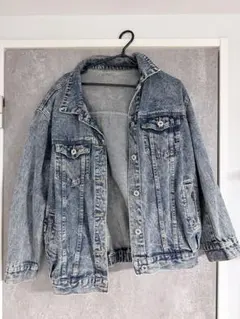 【美品】ライトブルー デニムジャケット 100%コットン