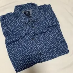 GAP デニムシャツ L ネイビー 花柄 新品同様