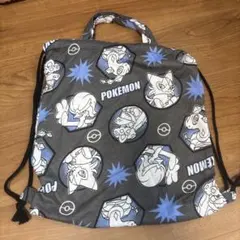 新品未使用　ポケモン ナップザック グレー