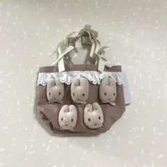 メリージェニー マロンクリームribbon ハンドルミニトート サンリオ コラボ