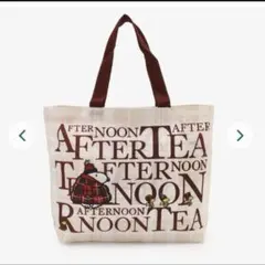 新品　アフタヌーンティー　ピーナッツ　スヌーピー　コラボ　ロゴバッグ