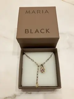 a*@様 MARIA BLACK ネックレス イニシャル A付きチェーンネックレのサムネイル
