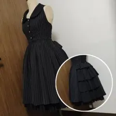 【美品】ATELIER PIERROT ストライプベストワンピース 美品】ATELIER PIERROT ストライプベストワンピース - メルカリ