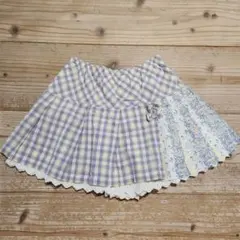 knit planner チェック柄スカート