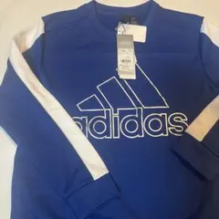 adidas トレーナー 青 150 VB283 キッズ　裏起毛