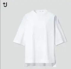 LサイズUNIQLO ＋J スーピマコットンオーバーサイズT 五分袖ゆったりのサムネイル