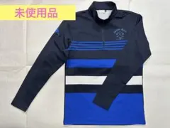 Kappaボーダー柄 ハーフジップ長袖シャツ (Ｏサイズ) ネイビー系