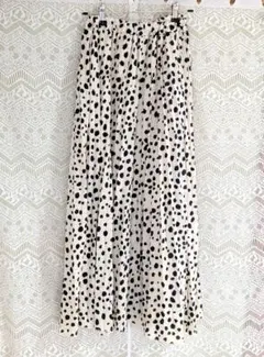 水玉模様 プリーツロングスカート Mサイズ GRL グレイル