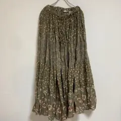 vintage インド綿　花柄　ワンピース